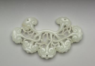 图片[2]-Jade spirit fungus with decoration for welcoming fortune, Qianlong reign (1736-1795), Qing dynasty-China Archive